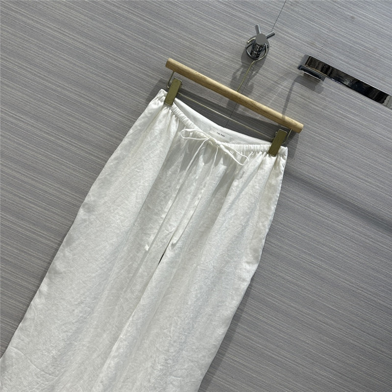 The R0w cotton and linen straight wide leg pants replica clothes