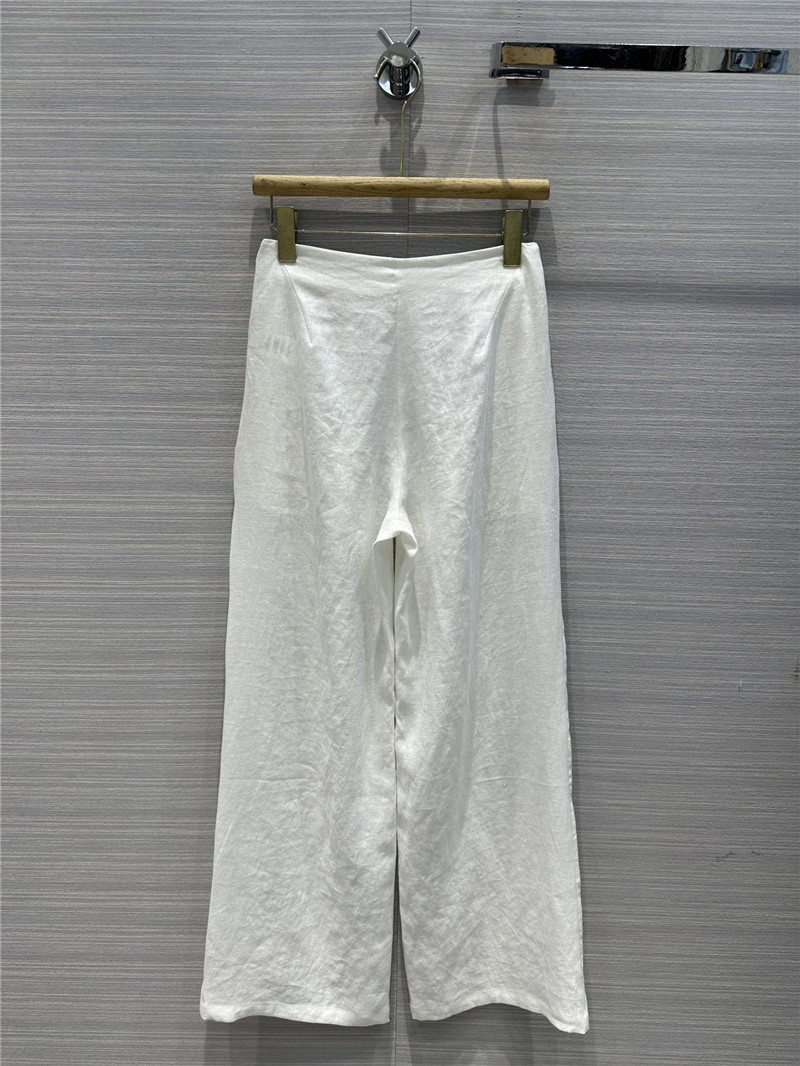 the row cotton and linen straight wide leg pants replica clothes
