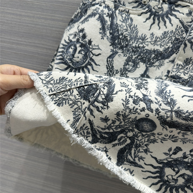 D10r mid-high waist denim skirt replica d&g clothing