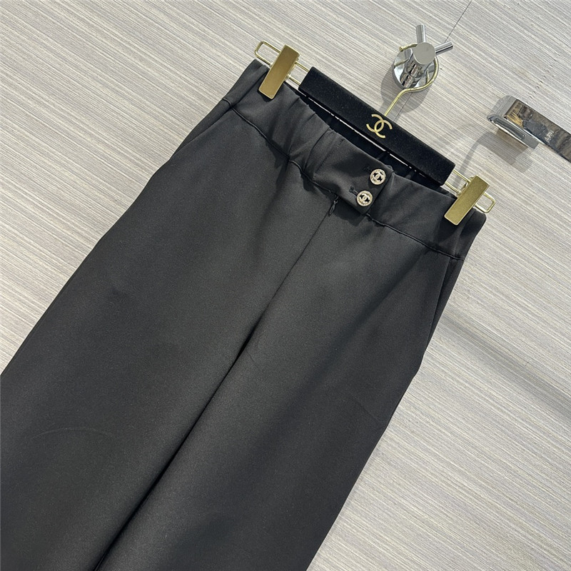 Chanel straight wide leg floor mopping pants replicas clothes
