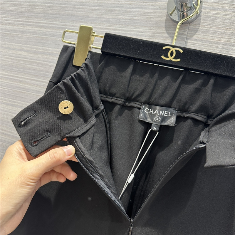 Chanel straight wide leg floor mopping pants replicas clothes