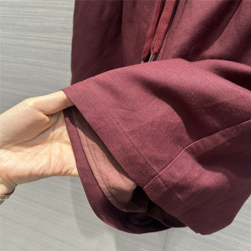 The R0w cotton and linen shirt suit replica d&g clothing