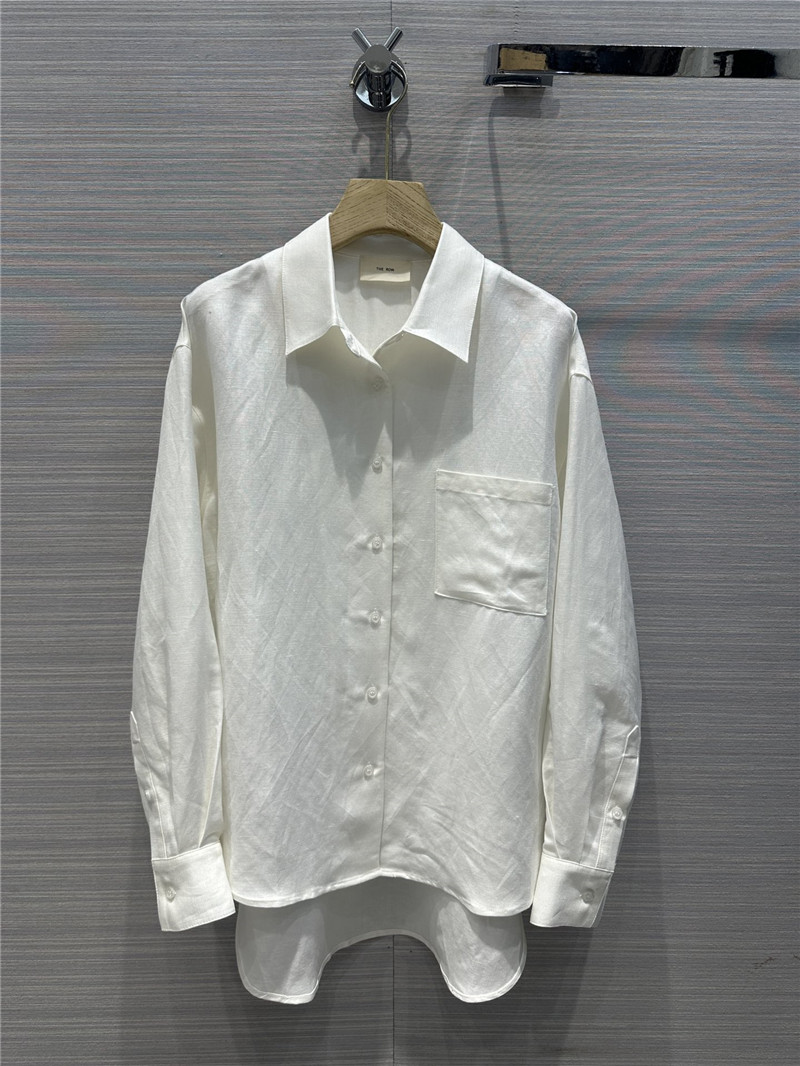 The R0w cotton and linen shirt suit replica d&g clothing