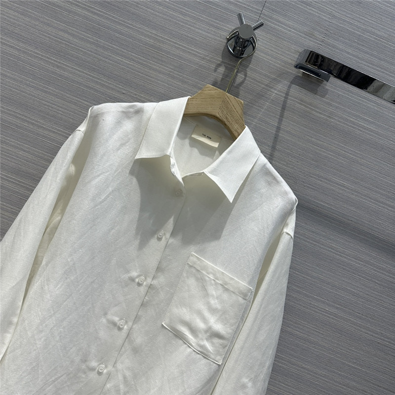 The R0w cotton and linen shirt suit replica d&g clothing