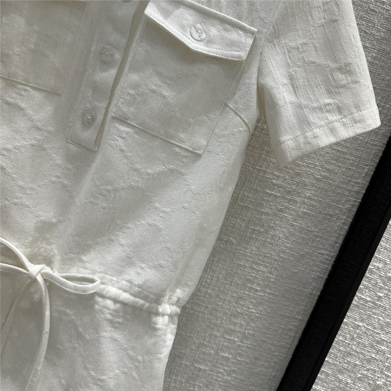 Gvc*1 white denim dress replica d&g clothing