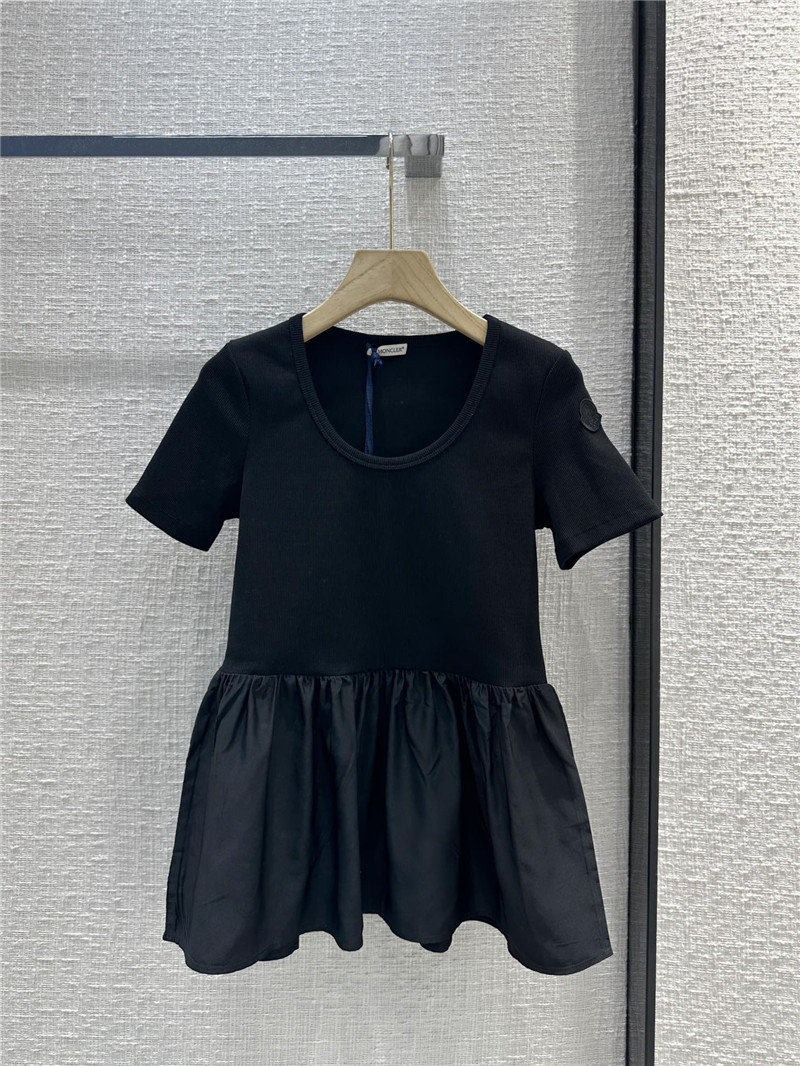 Moncler waist-cinching cotton top replica designer clothes