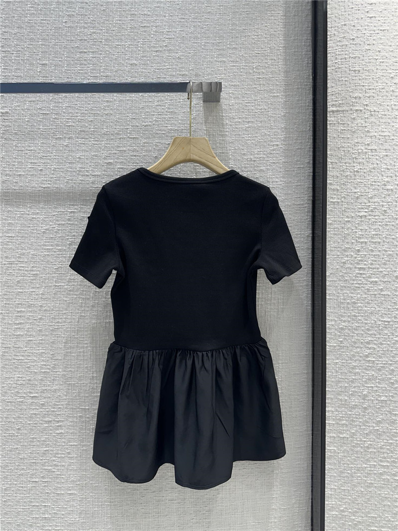 Moncler waist-cinching cotton top replica designer clothes