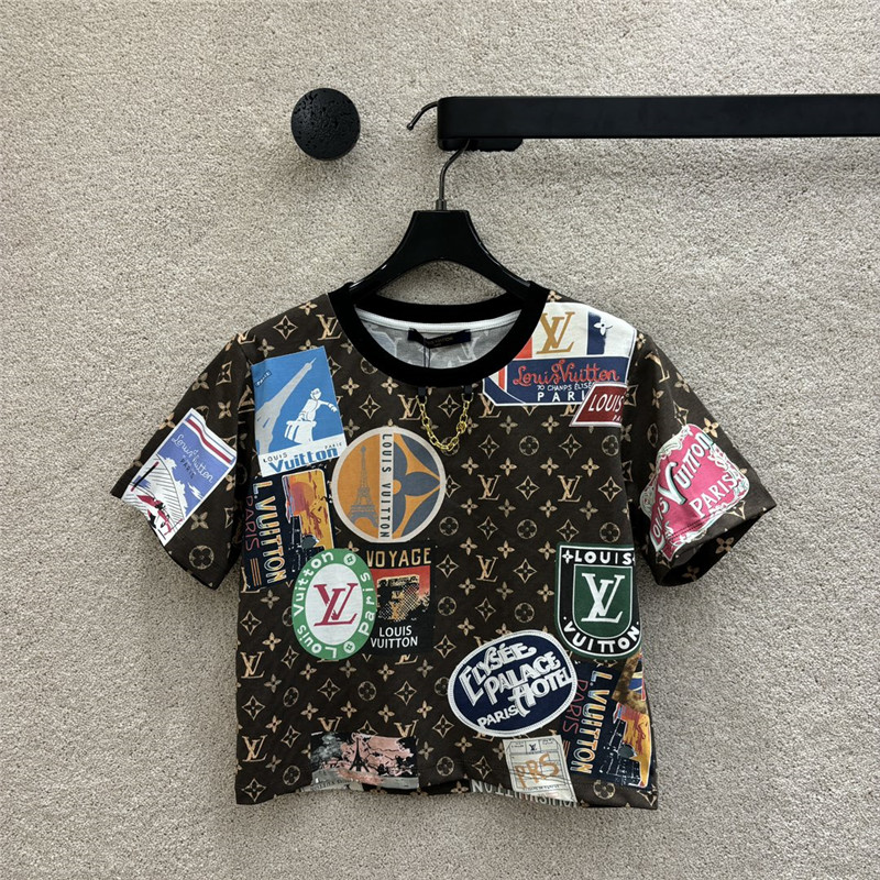 louis vuitton LV printed short-sleeved T-shirt replica d&g clothing