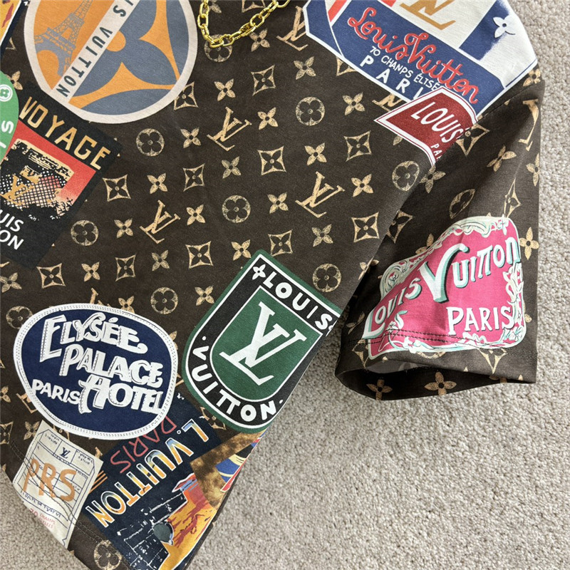 l0vis Vvtt0n lv printed short-sleeved t-shirt replica d&g clothing