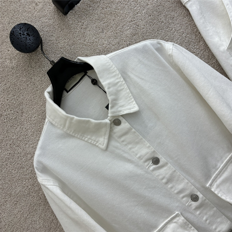 Gvc*1 colorful letter patch denim suit replica clothing