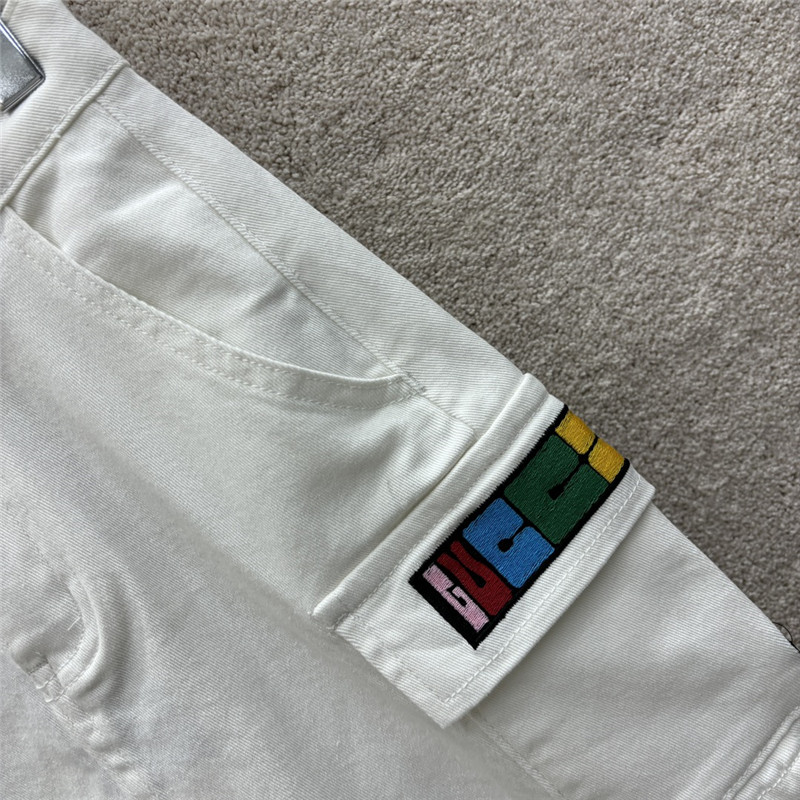 Gvc*1 colorful letter patch denim suit replica clothing