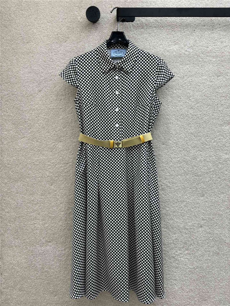 prada logo belt polka dot dress replica d&g clothing