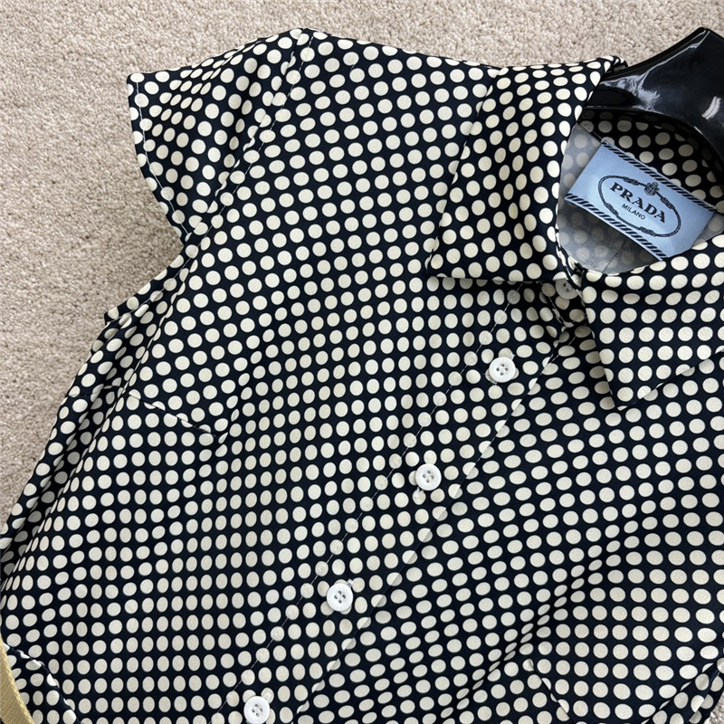 Pra*a logo belt polka dot dress replica d&g clothing