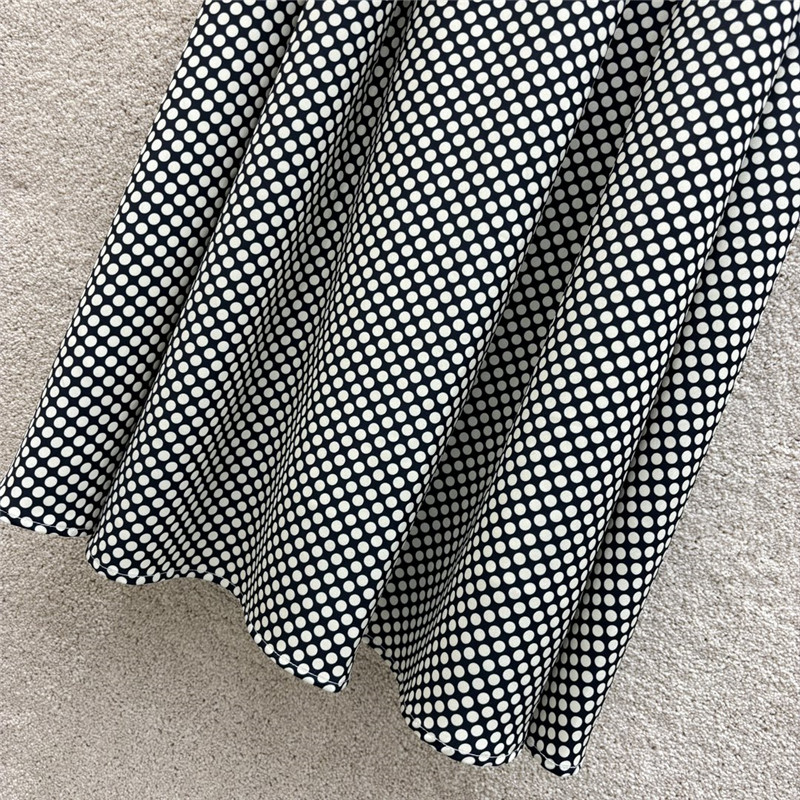 Pra*a logo belt polka dot dress replica d&g clothing