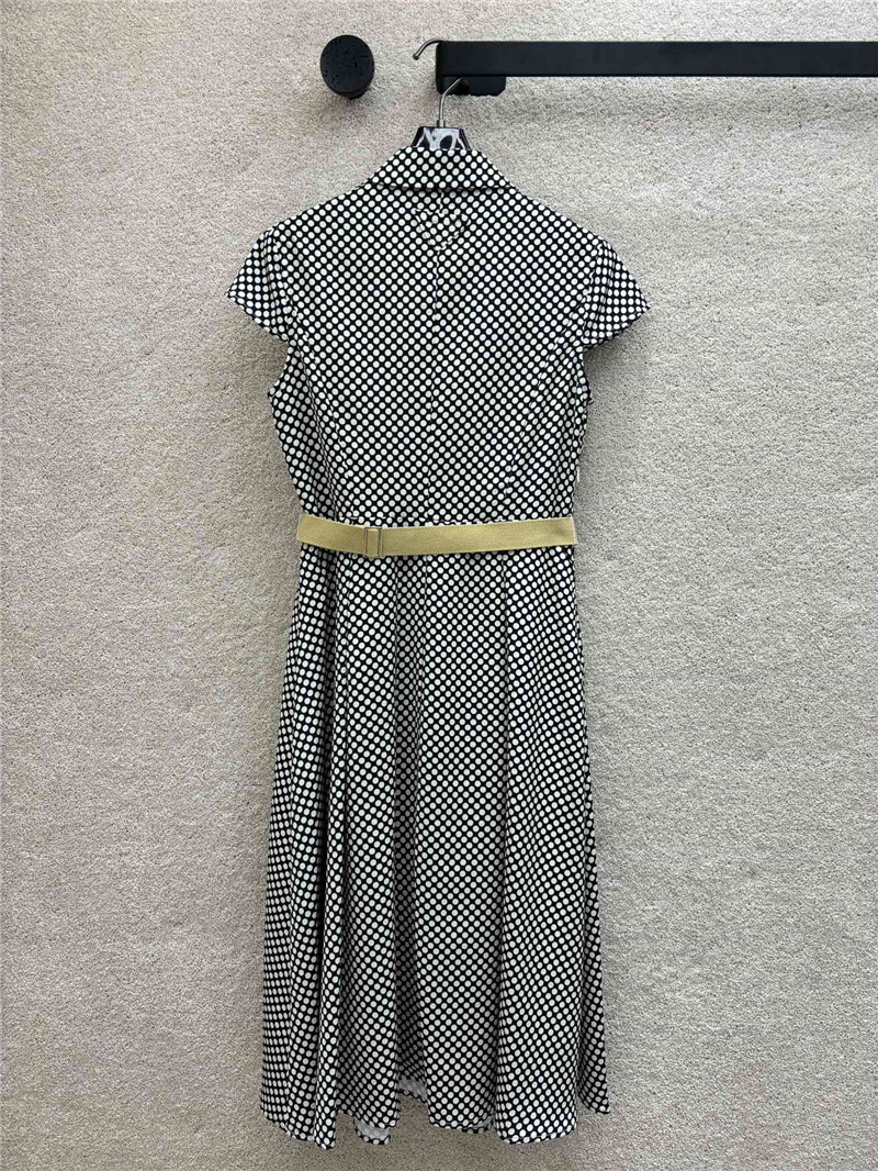 Pra*a logo belt polka dot dress replica d&g clothing