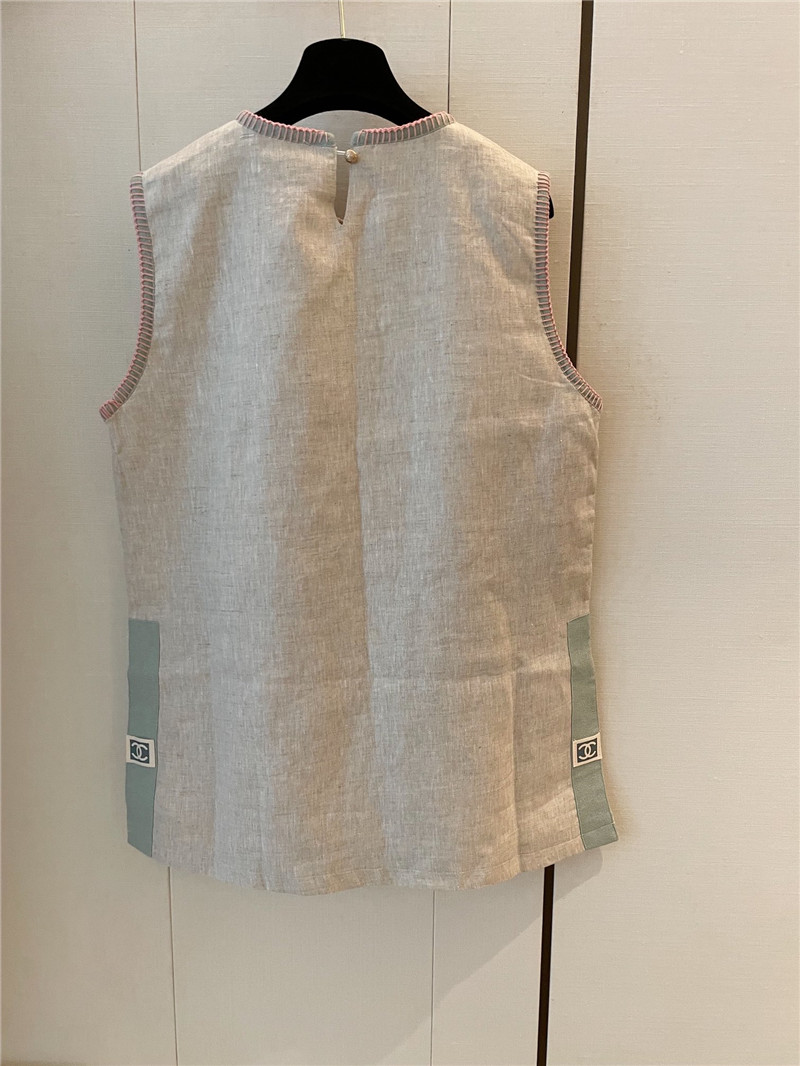 Ch**el new mid length vest replica designer clothes