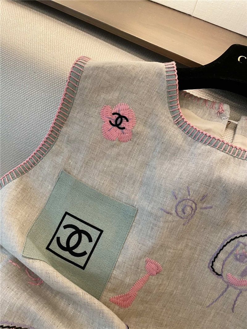 Ch**el new mid length vest replica designer clothes