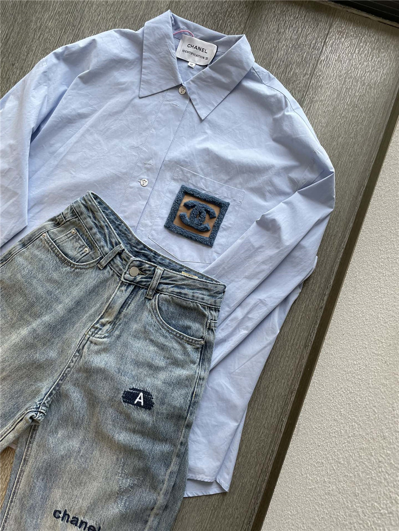 Chanel loose fit shirt replica designer clothes