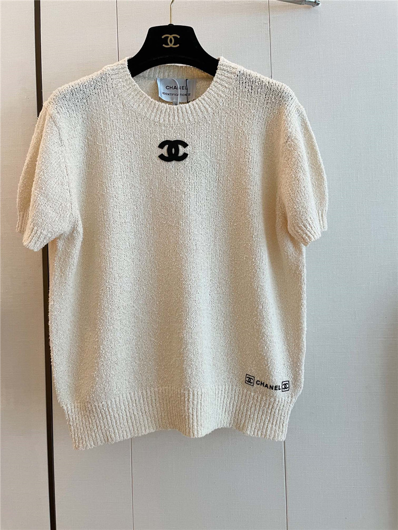 Chanel mid-century short-sleeved cheap designer replica clothes