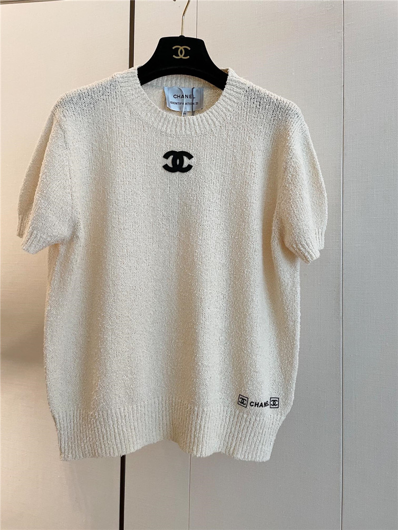 Chanel mid-century short-sleeved cheap designer replica clothes