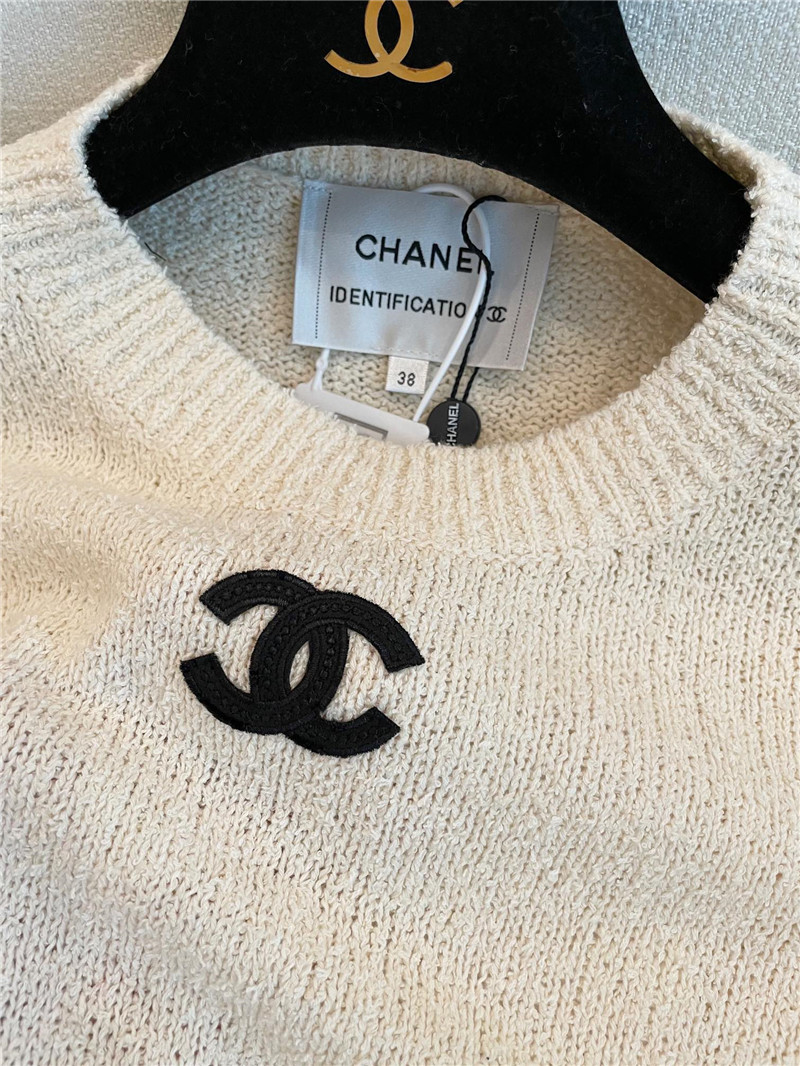 Chanel mid-century short-sleeved cheap designer replica clothes