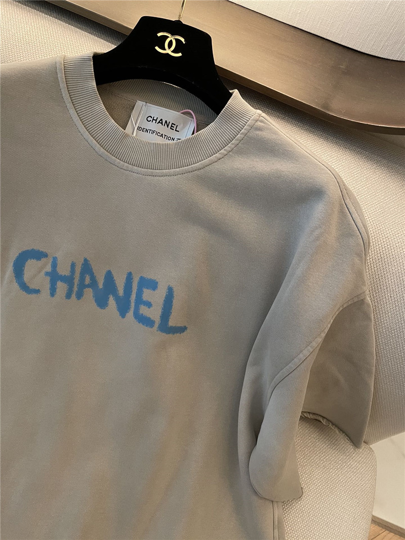 Ch**el new letter logo short sleeve replica designer clothes