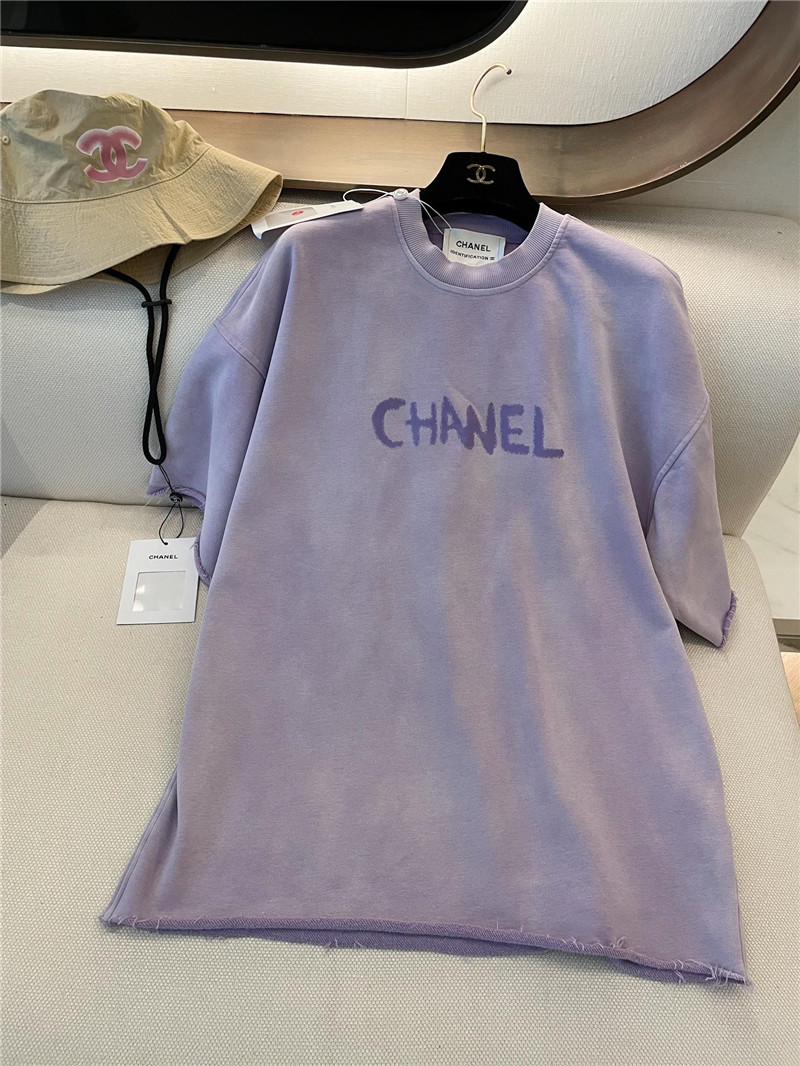 Ch**el new letter logo short sleeve replica designer clothes