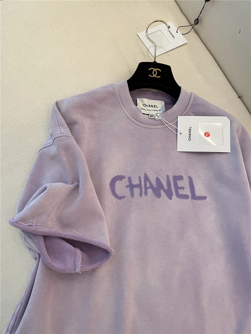 Ch**el new letter logo short sleeve replica designer clothes