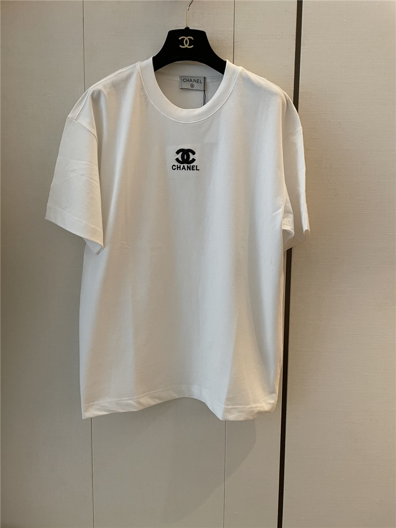 Ch**el new embroidered short sleeve replica d&g clothing