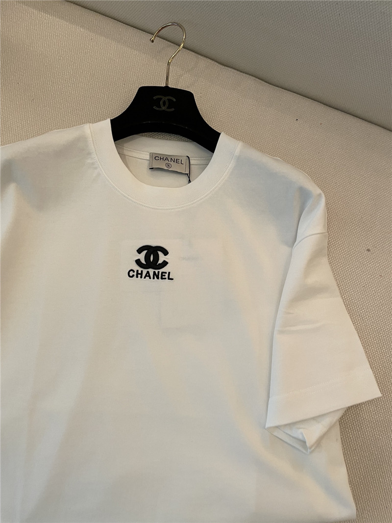 Ch**el new embroidered short sleeve replica d&g clothing