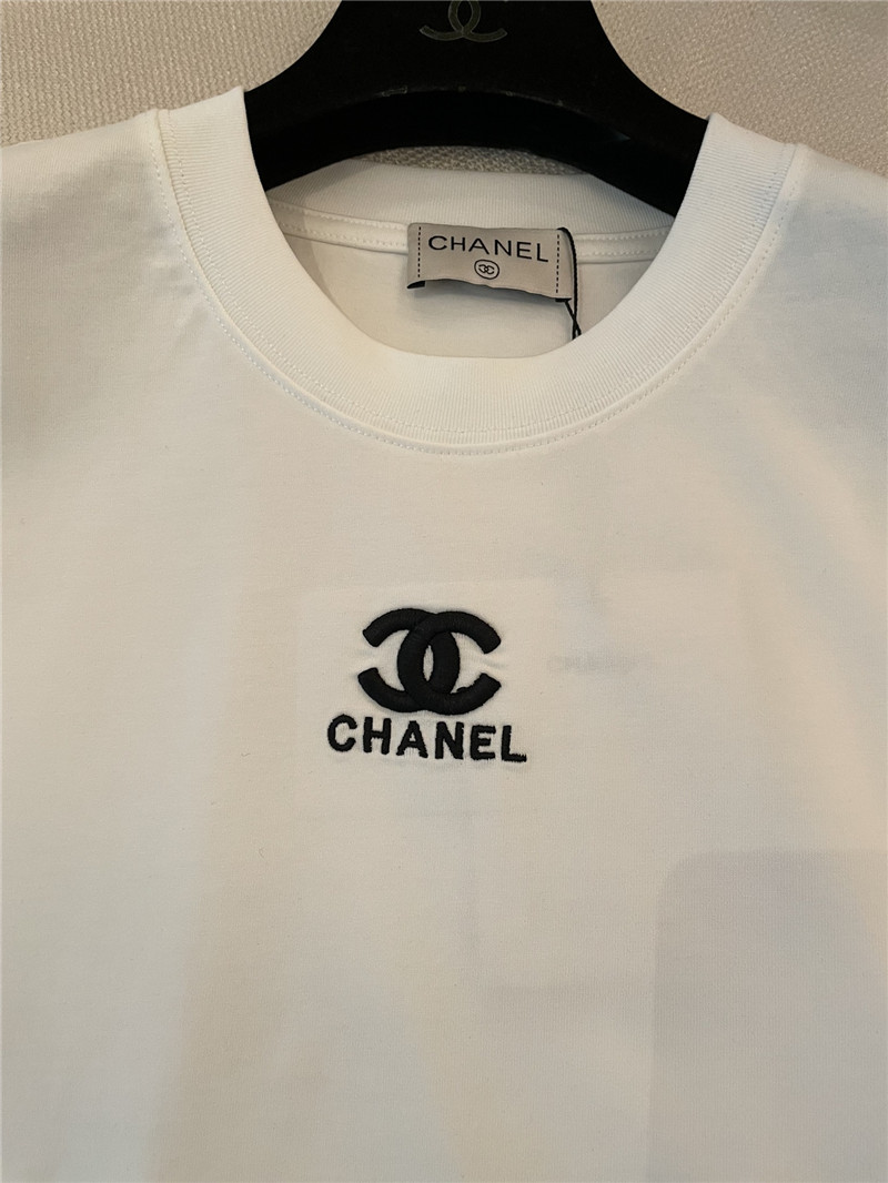 Ch**el new embroidered short sleeve replica d&g clothing