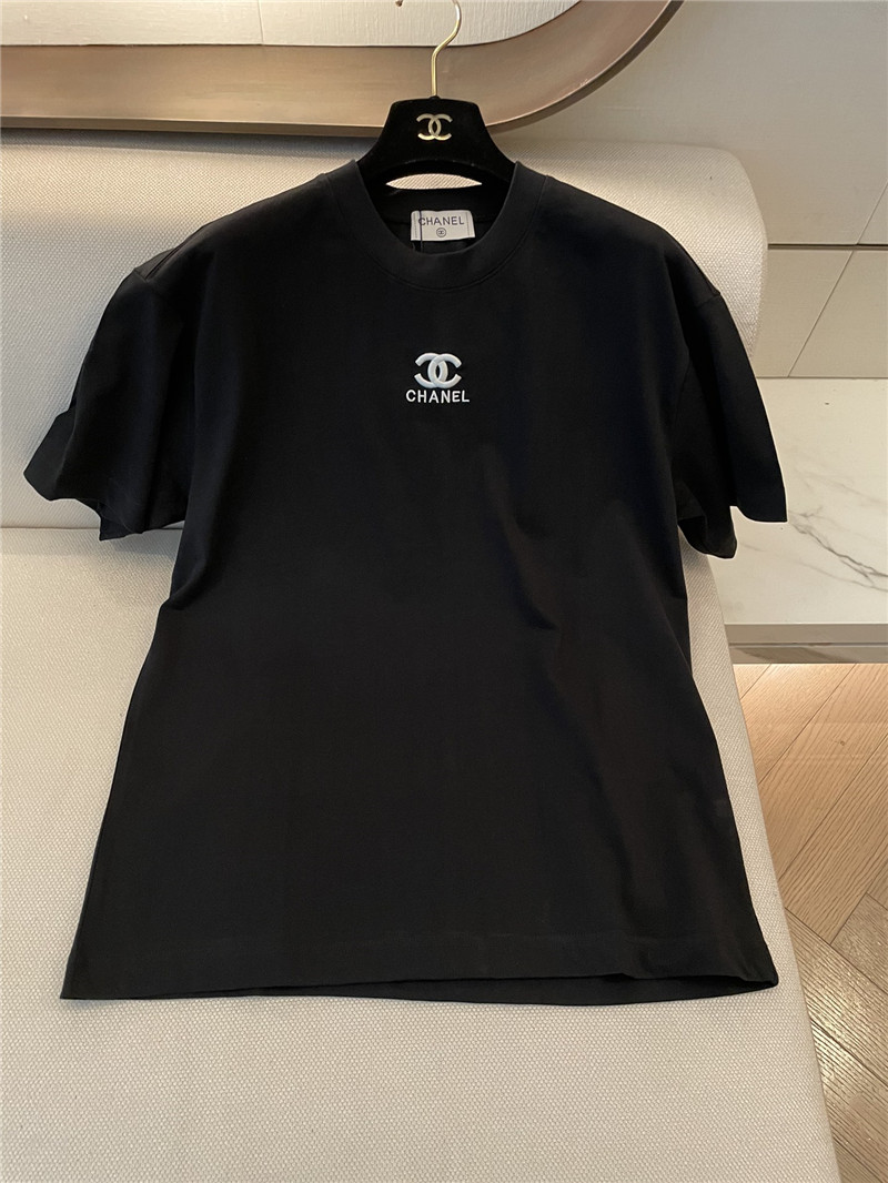 Ch**el new embroidered short sleeve replica d&g clothing