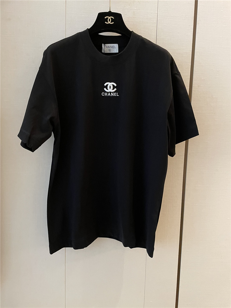 Ch**el new embroidered short sleeve replica d&g clothing