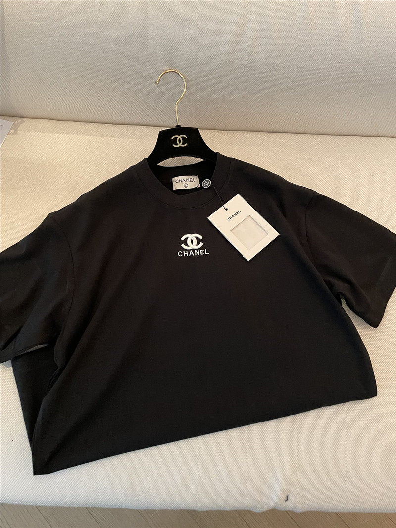 Ch**el new embroidered short sleeve replica d&g clothing