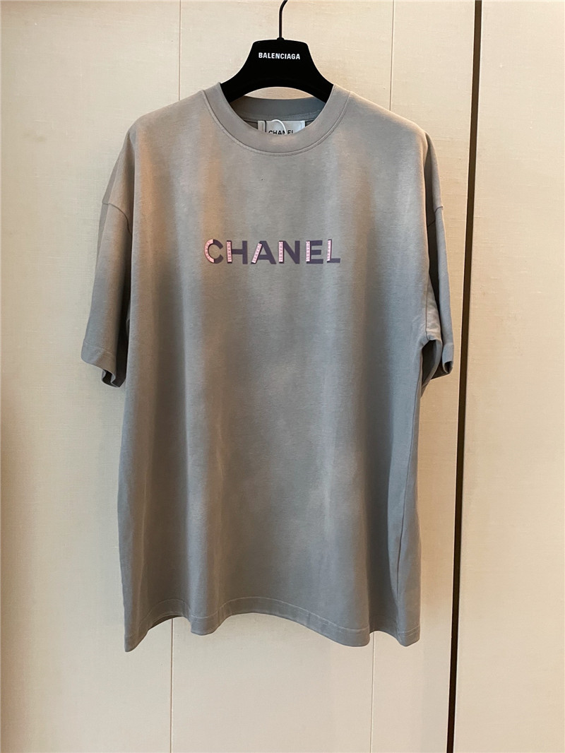 Chanel loose fit short sleeve replica designer clothes
