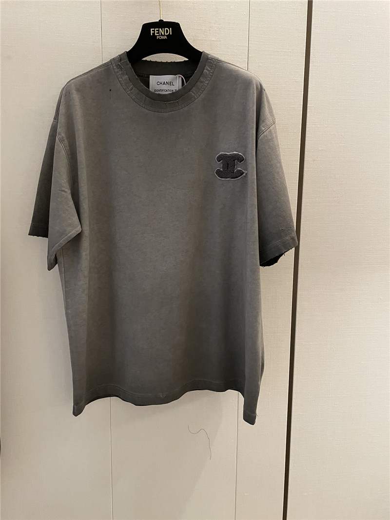 Chanel distressed distressed short-sleeved replica clothing