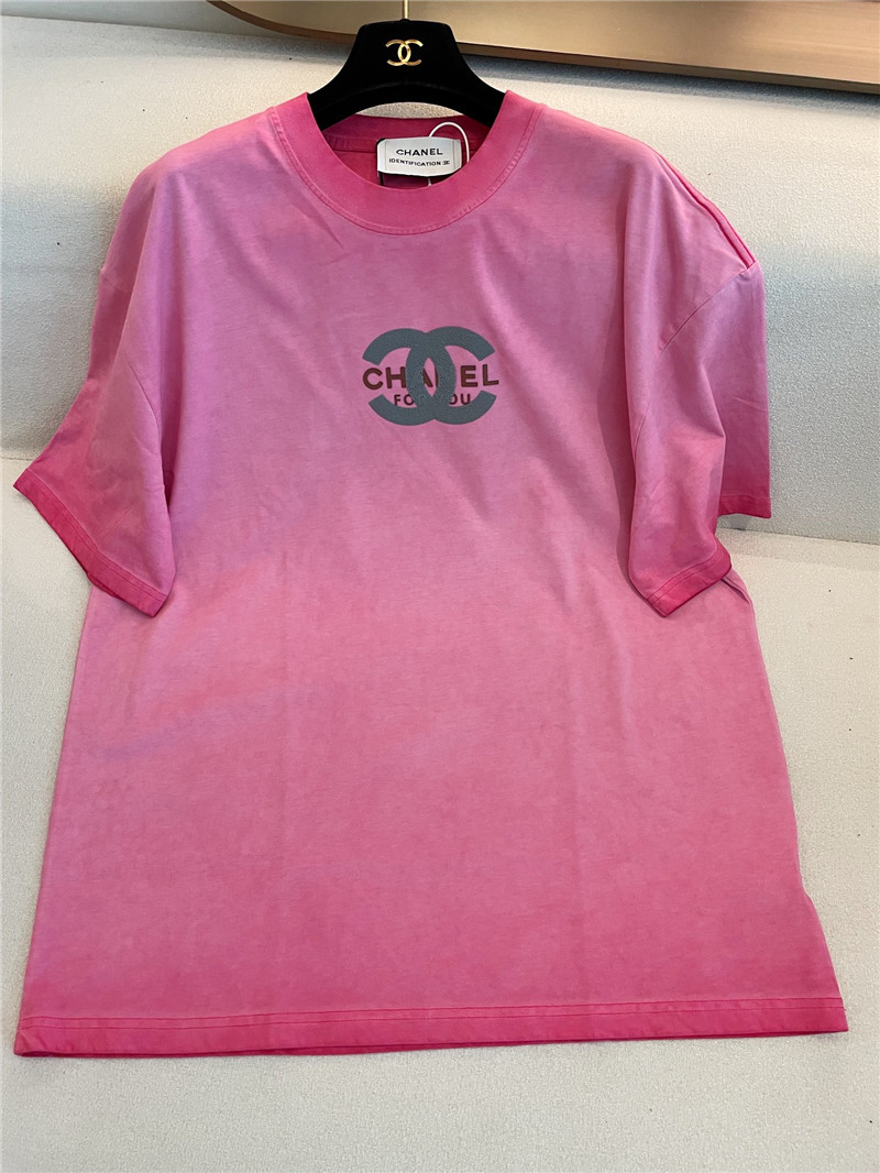 Chanel distressed distressed short-sleeved replica clothing