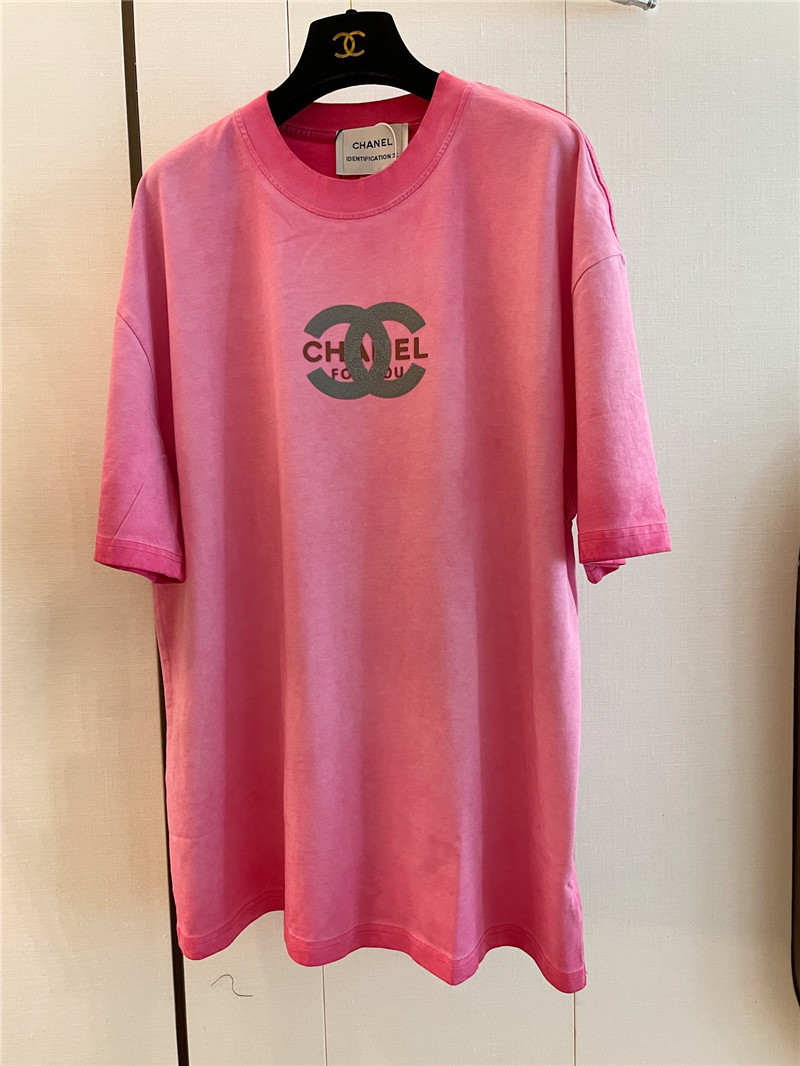 Chanel distressed distressed short-sleeved replica clothing