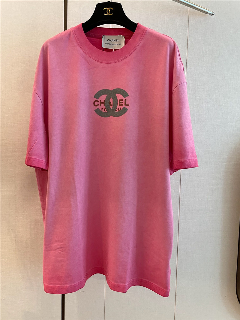 Chanel distressed distressed short-sleeved replica clothing