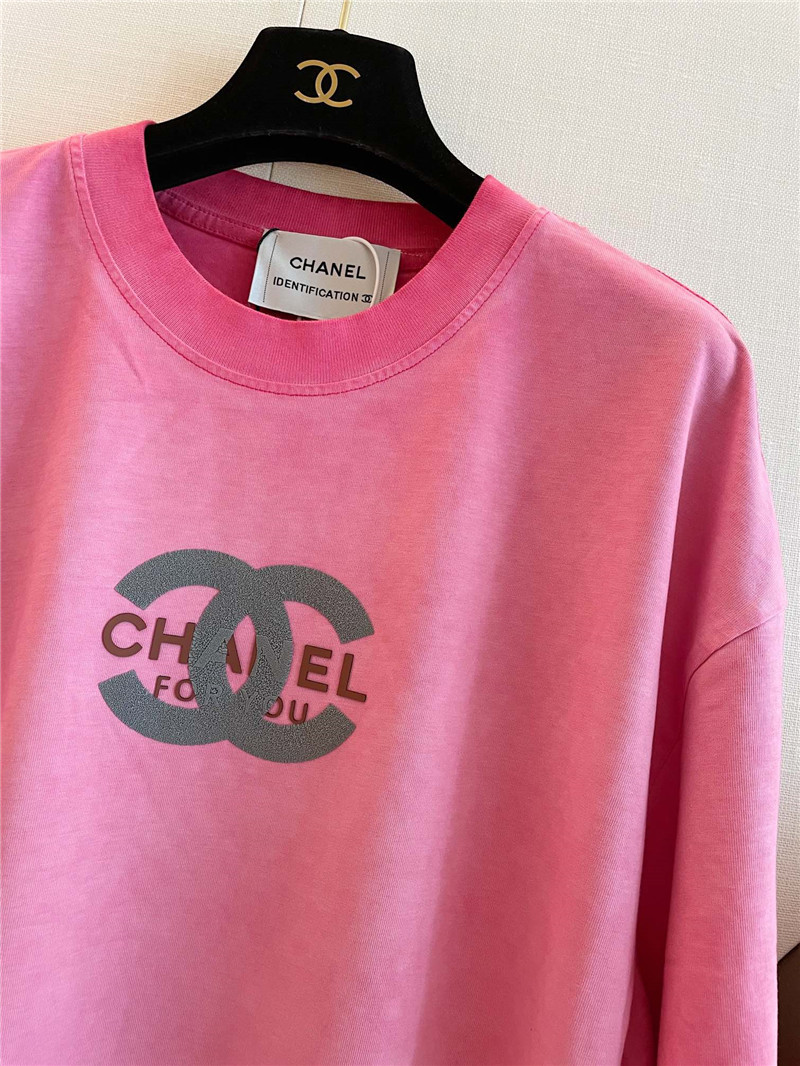 Chanel distressed distressed short-sleeved replica clothing