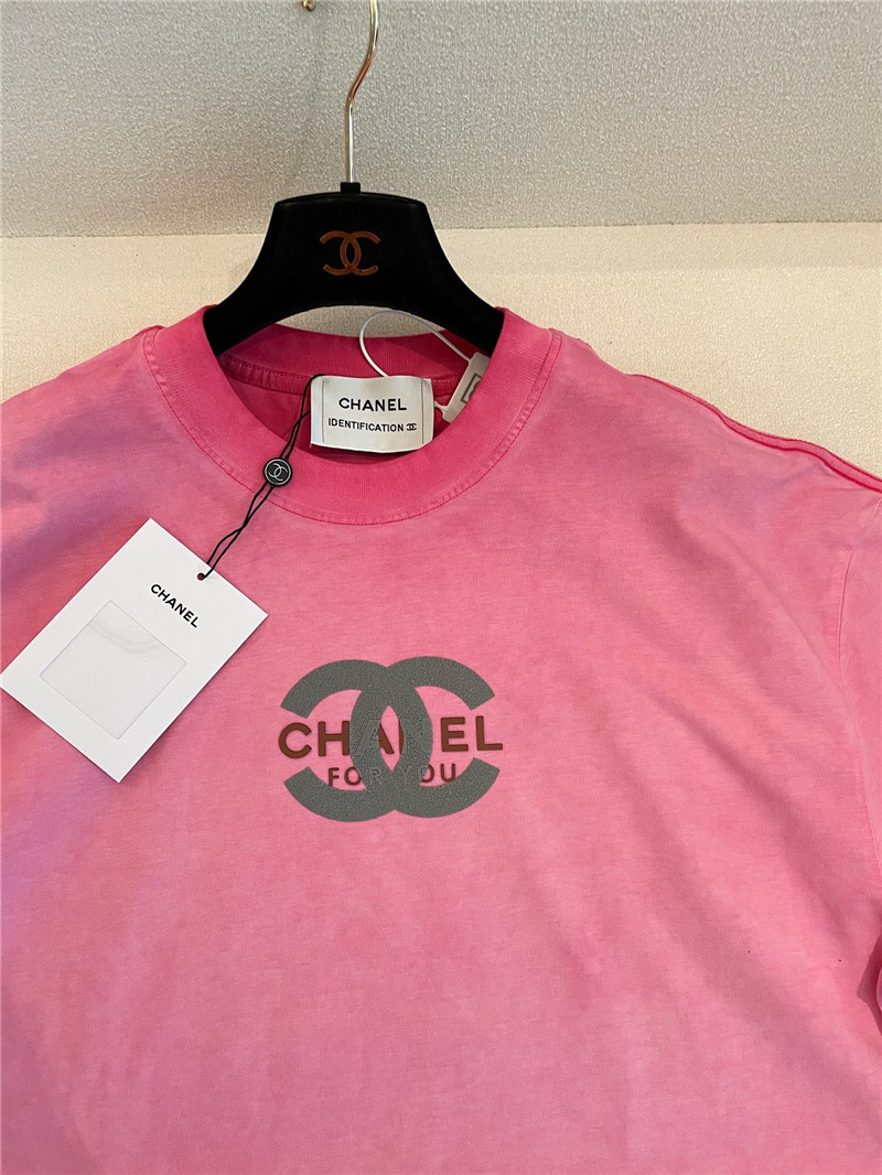 Chanel distressed distressed short-sleeved replica clothing