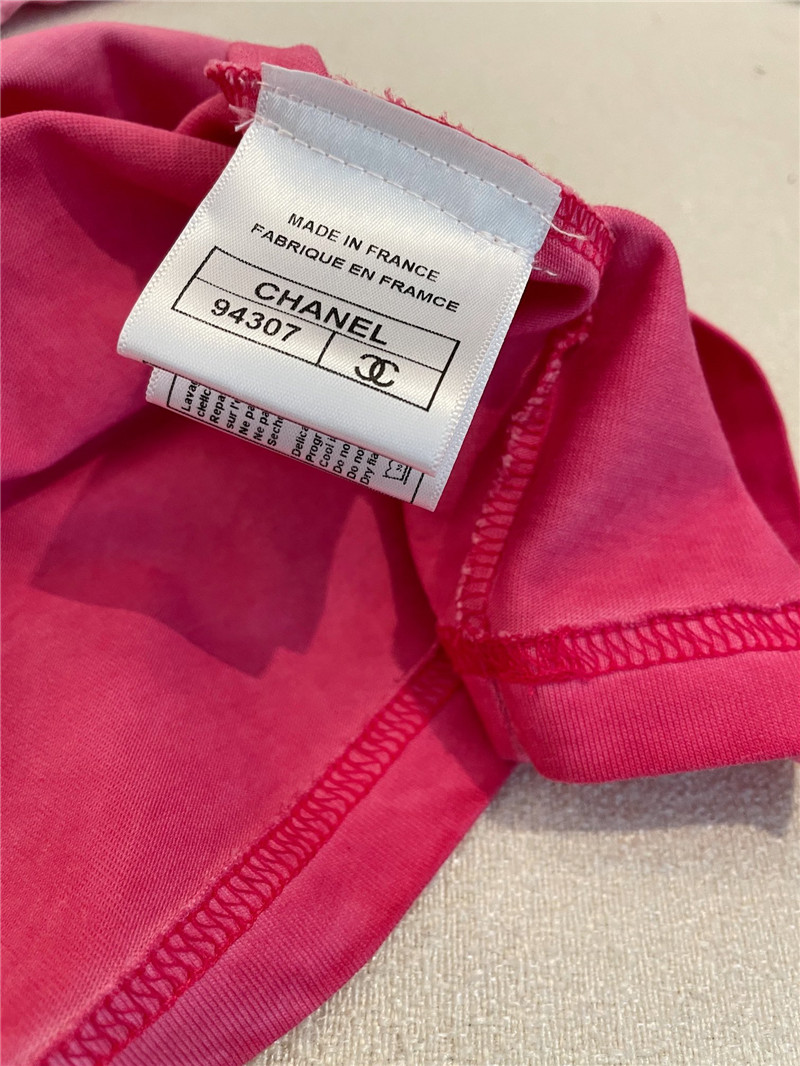 Chanel distressed distressed short-sleeved replica clothing