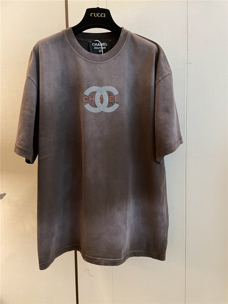 Chanel distressed distressed short-sleeved replica clothing
