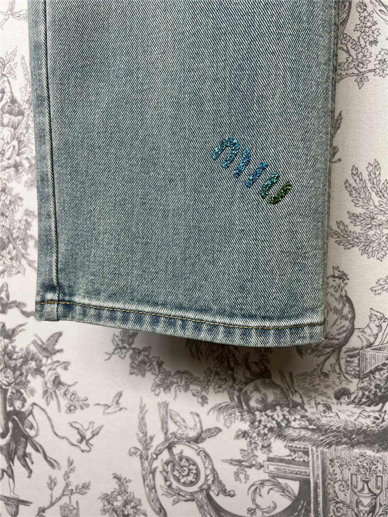 miumiu denim straight pants replica d&g clothing