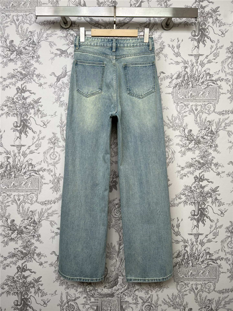 miumiu denim straight pants replica d&g clothing