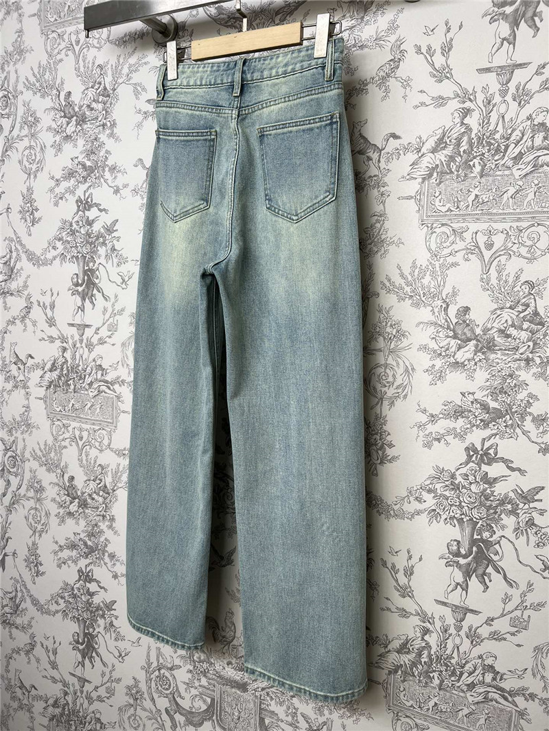 miumiu denim straight pants replica d&g clothing