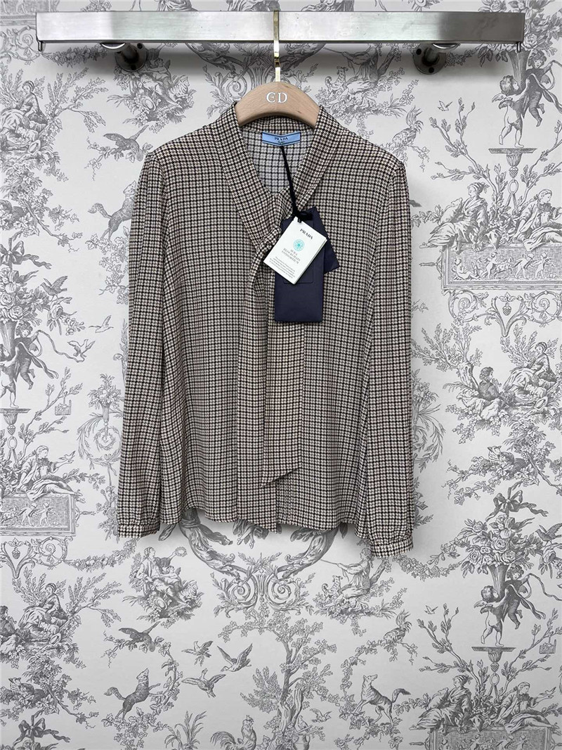 prada silk ribbon shirt cheap replica designer clothes