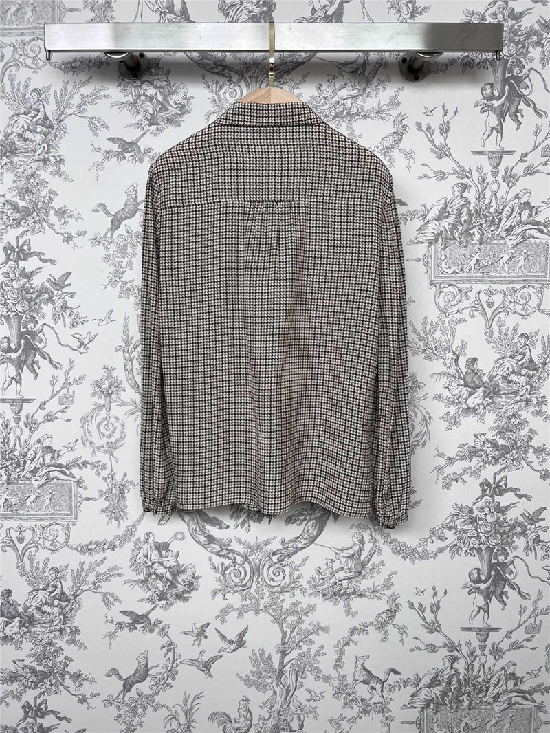 Pra*a silk ribbon shirt cheap replica designer clothes