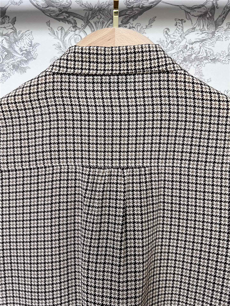 Pra*a silk ribbon shirt cheap replica designer clothes