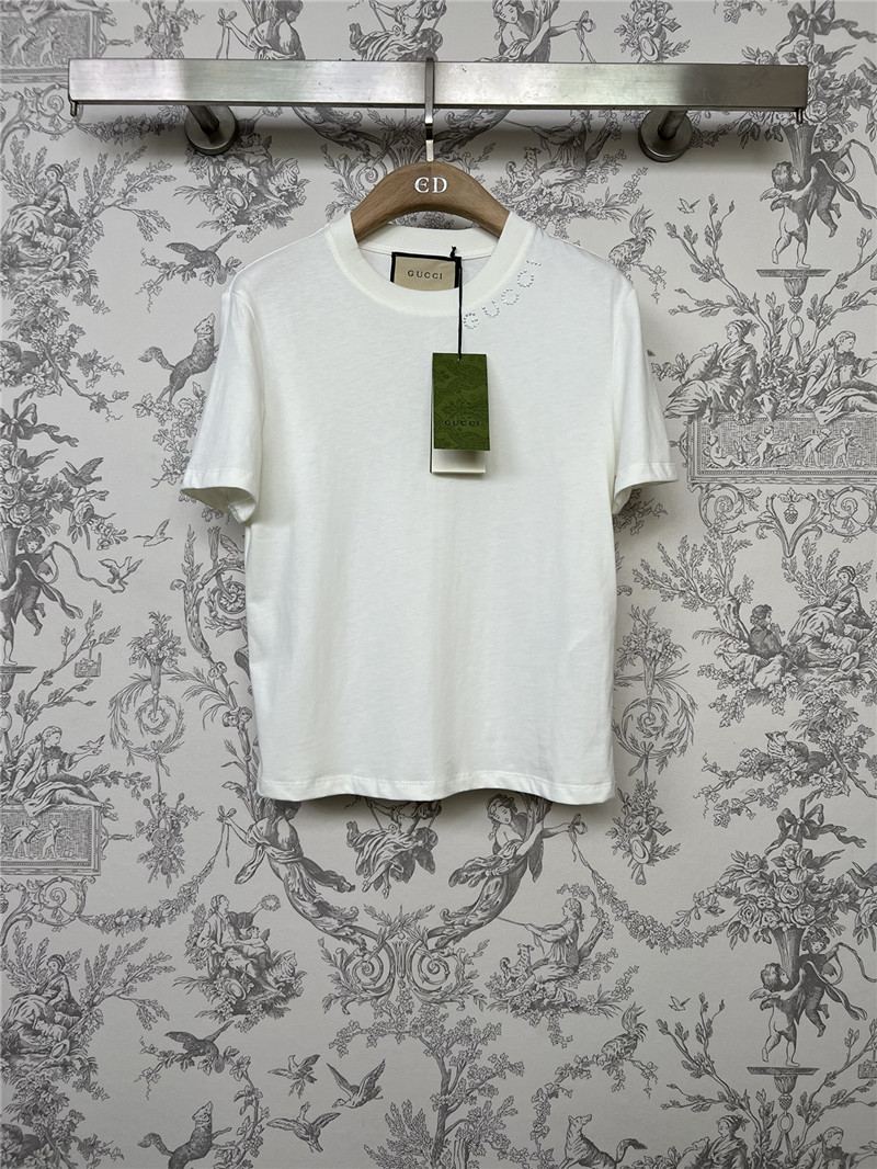 Gucci pure cotton T-shirt cheap designer replica clothes